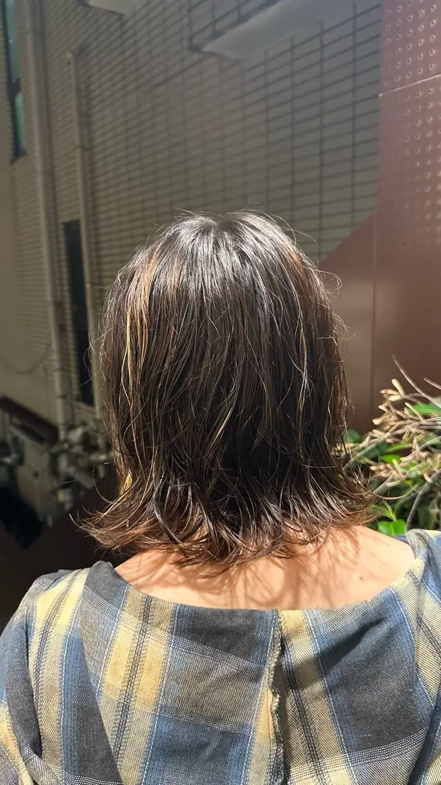 ミディアム パーマ パーマ 新屋敷 拓大のヘアスタイル