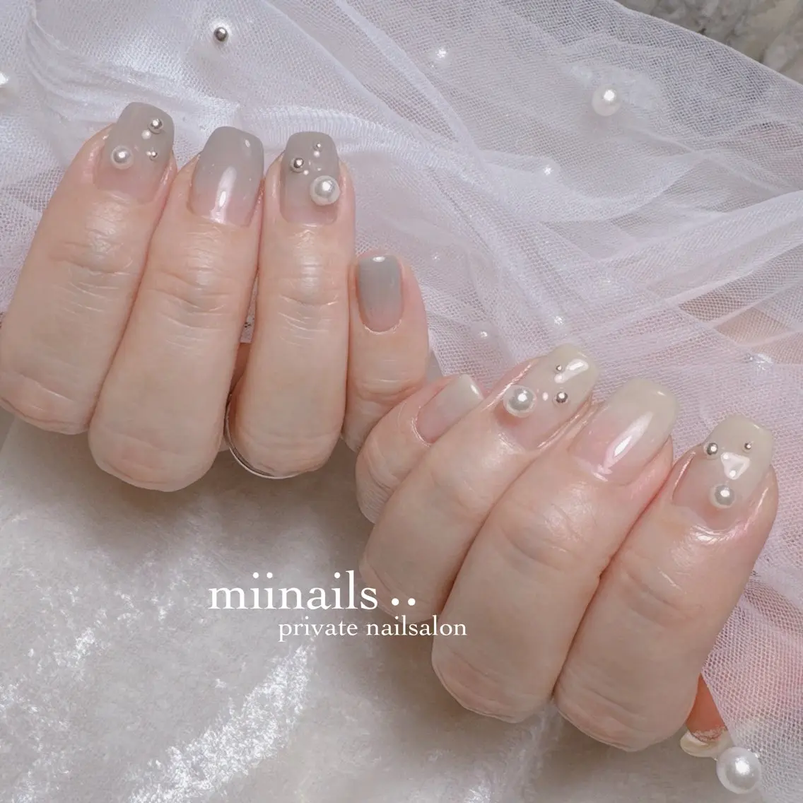ネイル 韓国ネイル ワンホンネイル ハンドネイル nailsalon miinailsのネイルデザイン