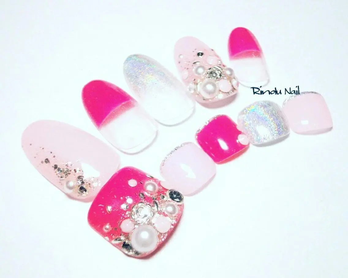 ネイル フットネイル Rindu Nail 名駅miniのネイルデザイン