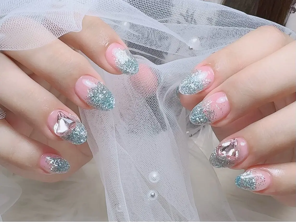 ネイル クリアネイル フットネイル フレンチネイル ジェルネイル 韓国ネイル nail salon Feerieのネイルデザイン