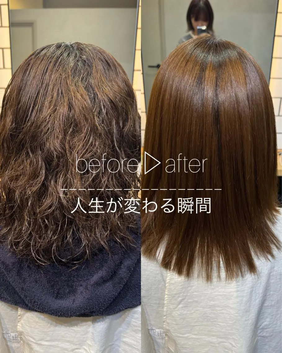 セミロング 髪質改善 似合わせカット 縮毛矯正 トリートメント 吉祥寺プルエクステ 🌟Hiraiのヘアスタイル