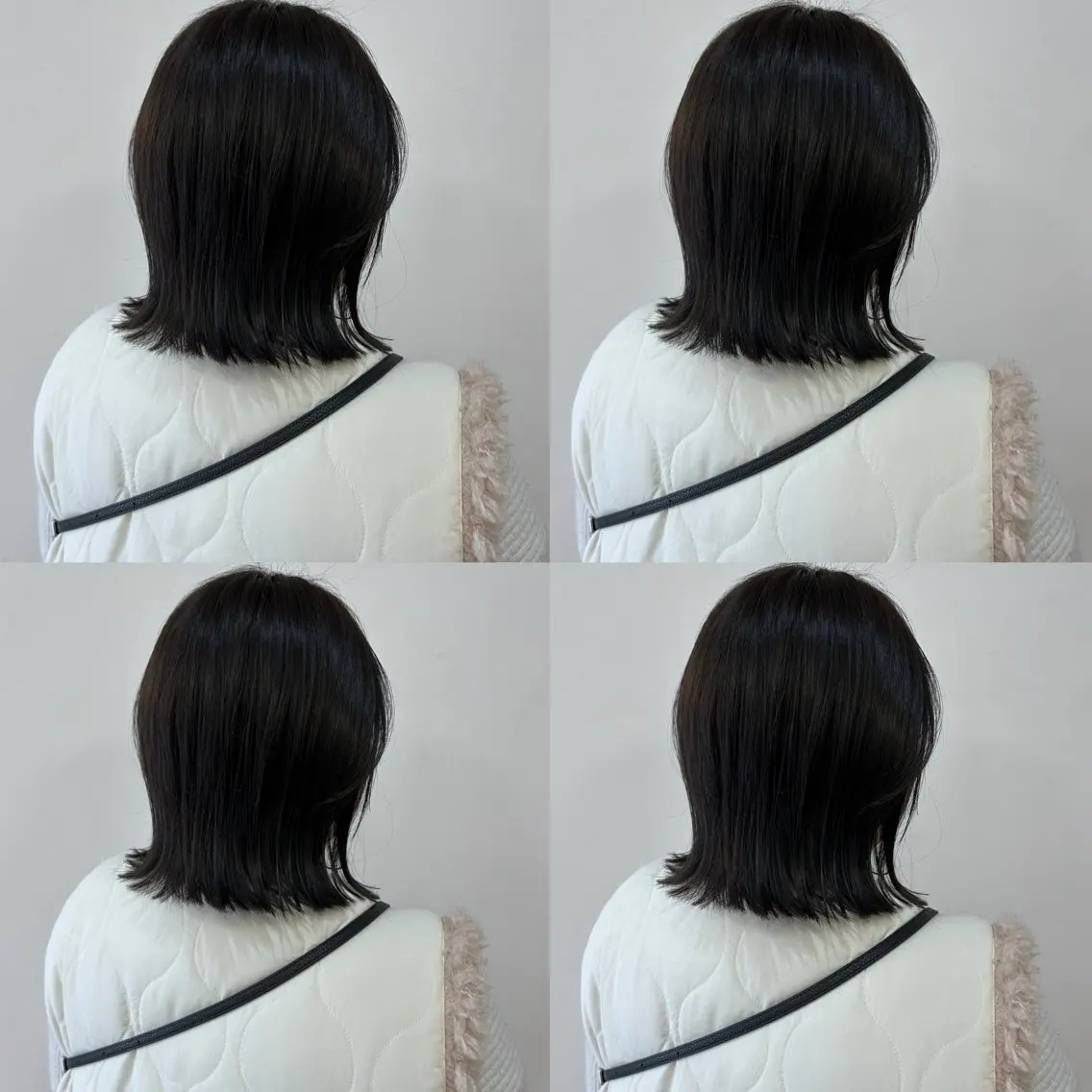 ミディアム 河口 友里のヘアスタイル