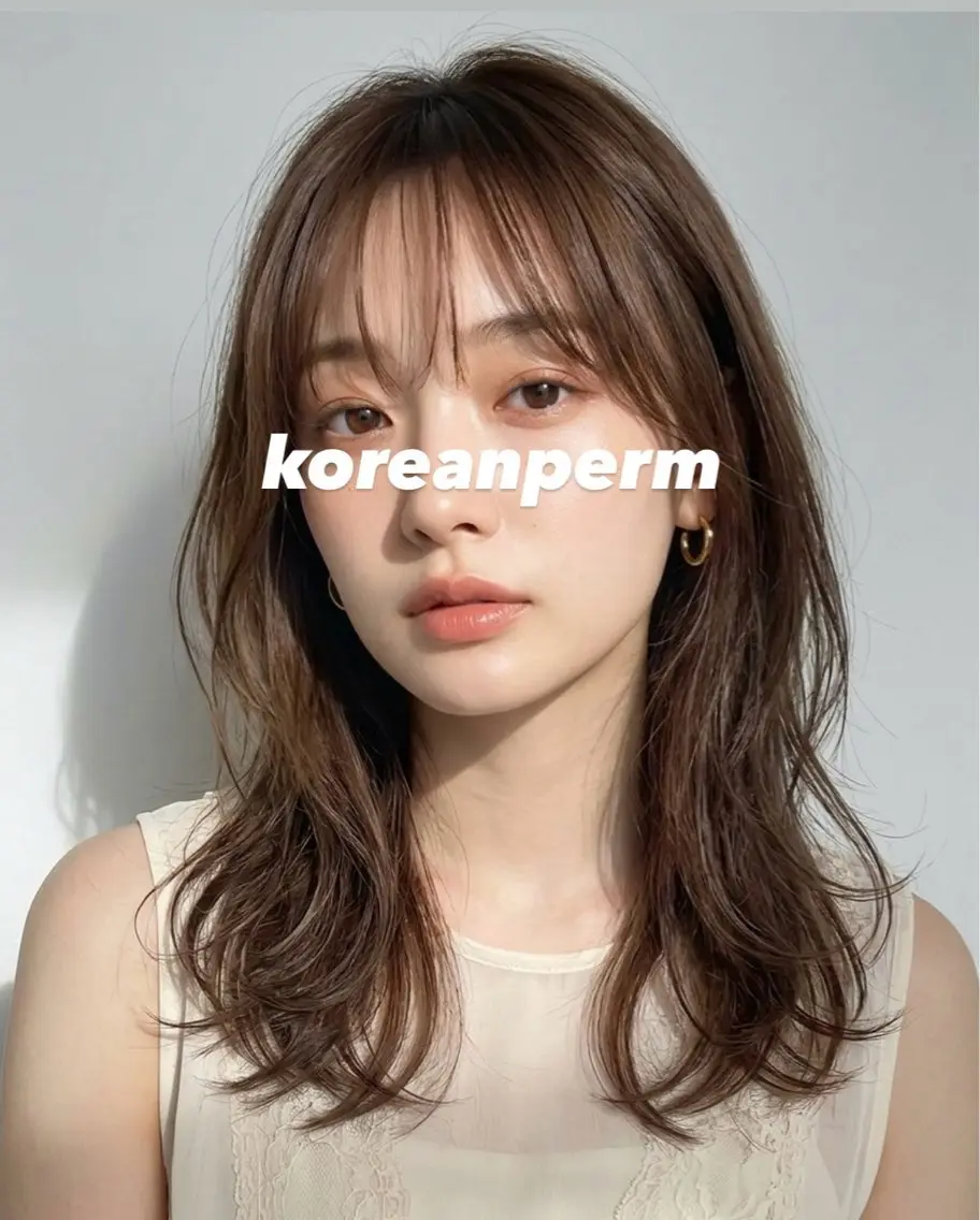 🇰🇷韓国レイヤーカット+ゆるふわパーマ+✨オージュアトリートメント✨の写真