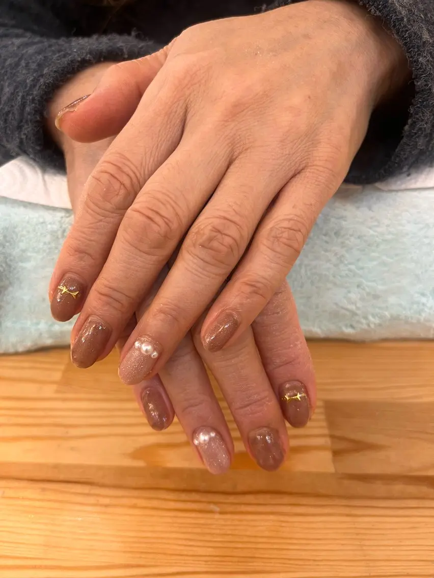 ネイル シンプルネイル nailAlaia 妙典店 アイリのネイルデザイン