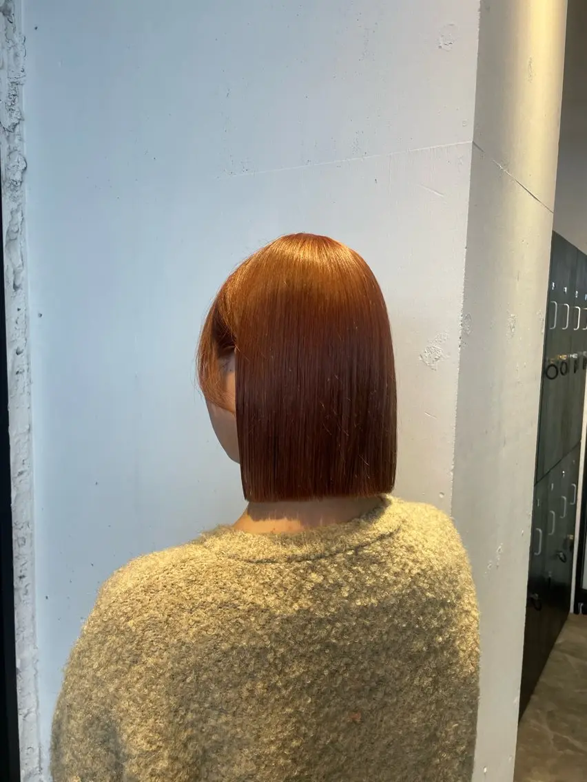 カラー オレンジ オレンジピンク ピンクカラー ヘアカラー ハイトーンカラー🩵 指名多数💗横山聖奈のヘアスタイル