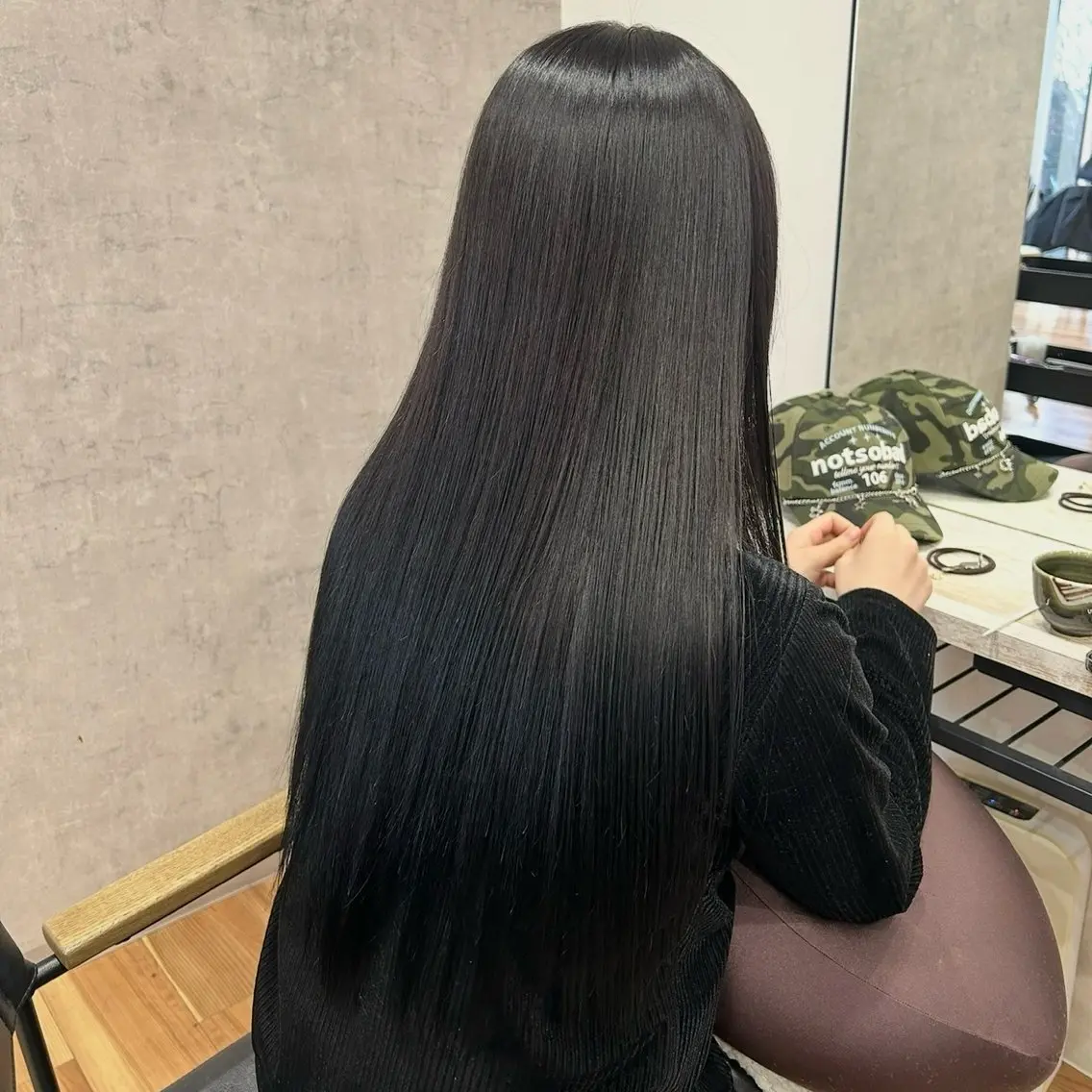 ロング カラー 黒髪 ロング 髪質改善💫縮毛矯正 / nodoka ☾のヘアスタイル