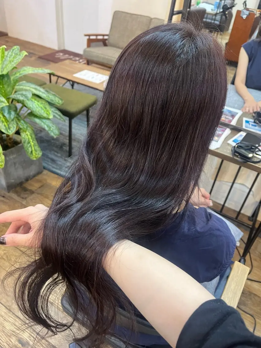 🈳⭕️透明感カラー＋3stepトリートメント♡の写真