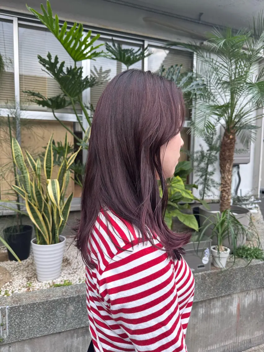 カラー ブラウンカラー ピンクカラー カット ヘアカラー トリートメント 大迫 江梨のヘアスタイル
