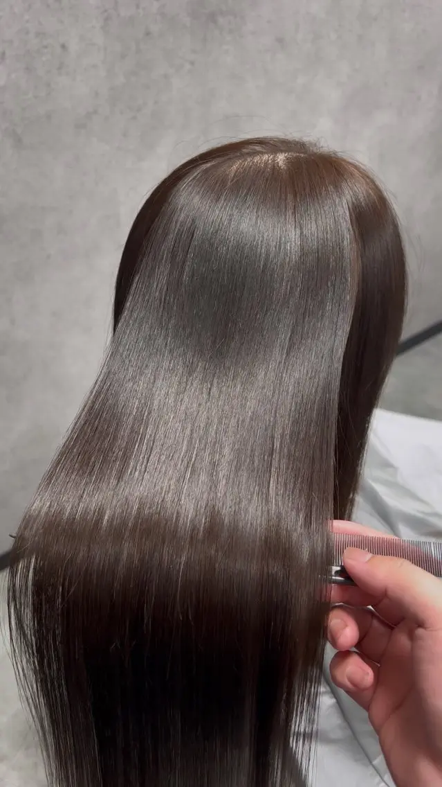 セミロング カット 縮毛矯正 トリートメント JIN/大名/天神 【美髪髪質改善】のヘアスタイル