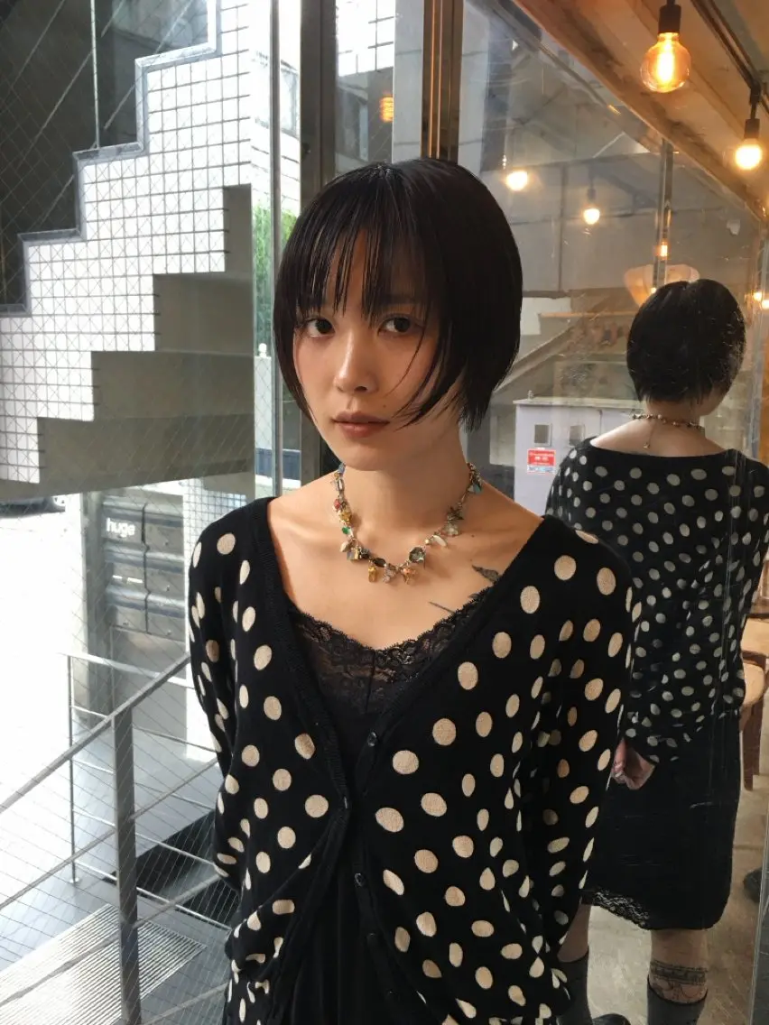 ショート 縮毛矯正 尾藤 浩一のヘアスタイル