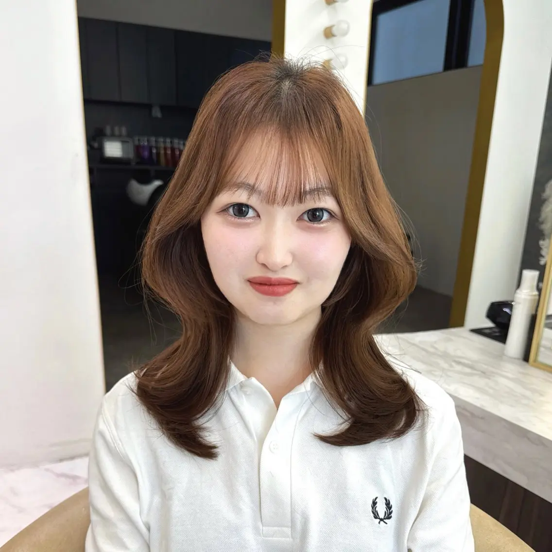 ミディアム SOYON ayaのヘアスタイル