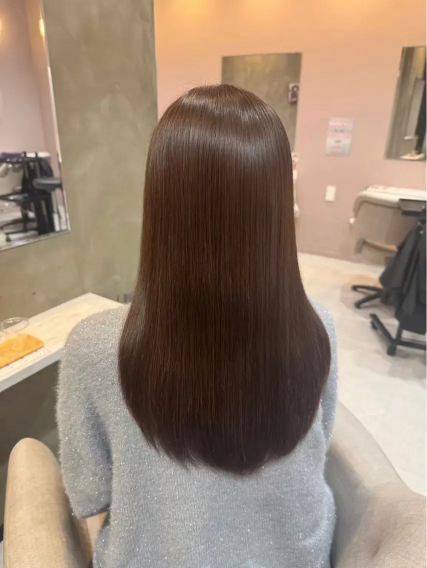 ロング 🖤韓国風カラー🩷 /ツヤ髪✨️はるかのヘアスタイル