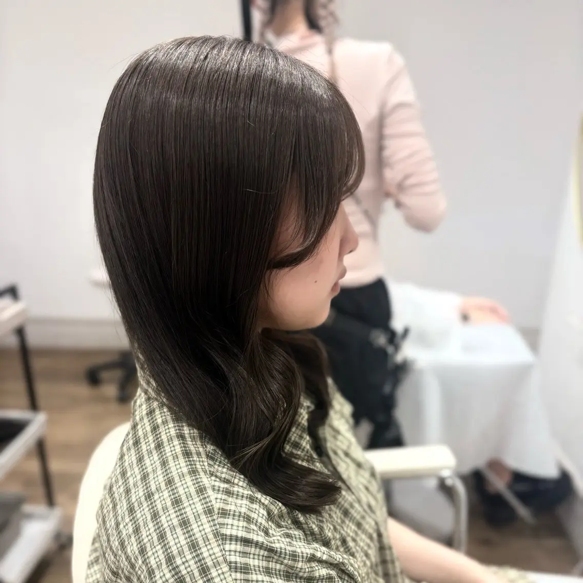 ロング 顔周りカット スズナ♡ 透明感カラー✩.*˚のヘアスタイル