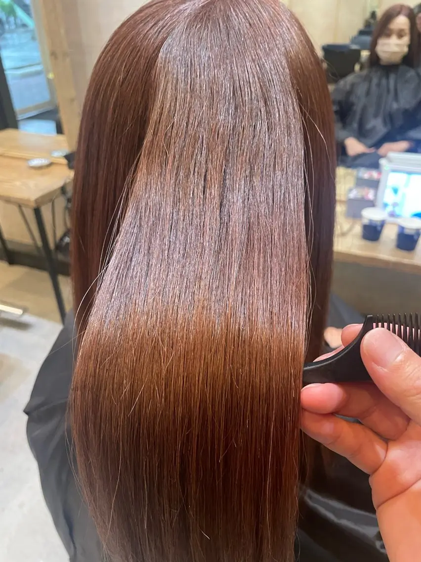 セミロング カラー haf店長 ✂︎タカハシレン✂︎のヘアスタイル