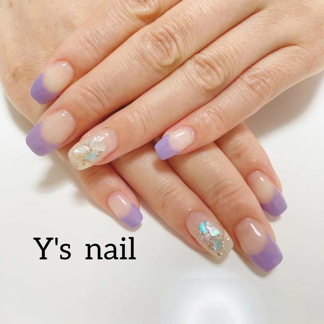 ネイル フレンチネイル 手書きが得意🖌️ Y’s  nailのネイルデザイン