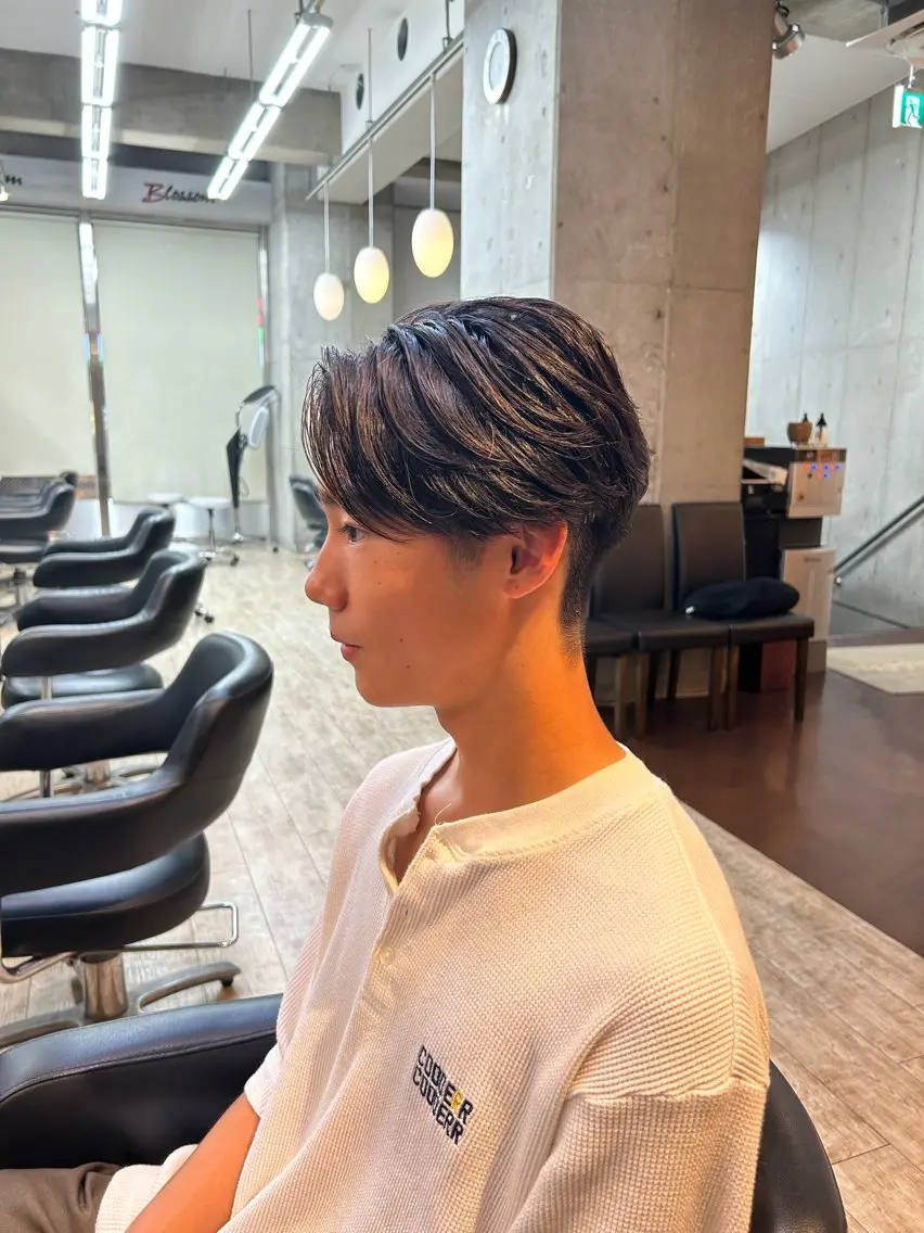 ショート パーマ メンズ メンズパーマ ニュアンスパーマ カット パーマ トリートメント 桜井晶/ Blossom大山店のヘアスタイル