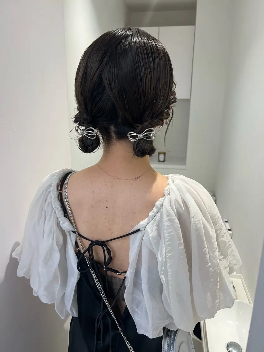 ヘアアレンジ ヘアセット アレンジ/ブラウン カラー HARU🕯のヘアスタイル
