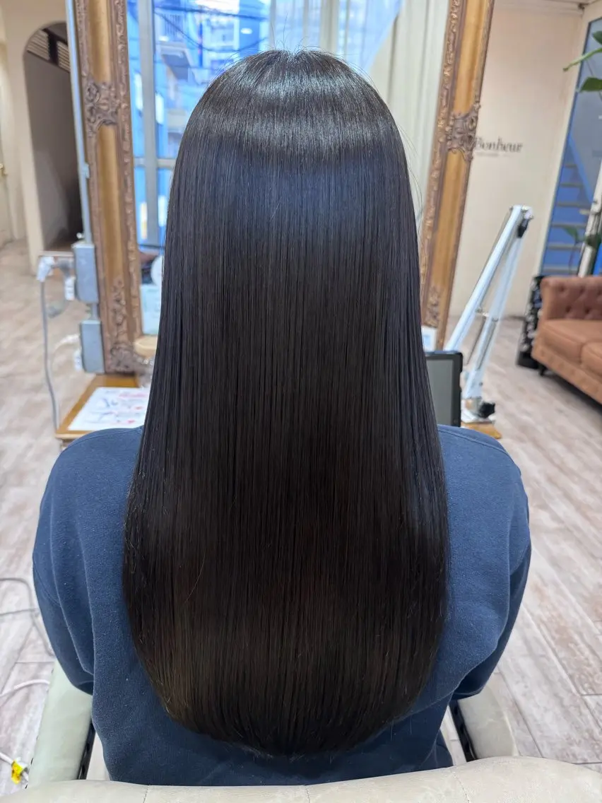 ロング カラー 髪質改善 レイヤーカット ロング トリートメント カット ヘアカラー トリートメント 新越谷noble店長 松本拓也▶◀*.のヘアスタイル