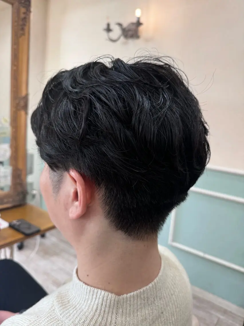 メンズ メンズパーマ 刈り上げ カット ヘッドスパ 新越谷noble店長 松本拓也▶◀*.のヘアスタイル