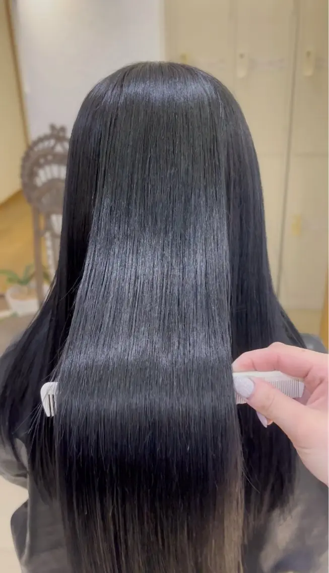 【🩶透明感カラー➕ストレートなしで艶髪へ✨髪質改善トリートメント🩶✧🫧】の写真