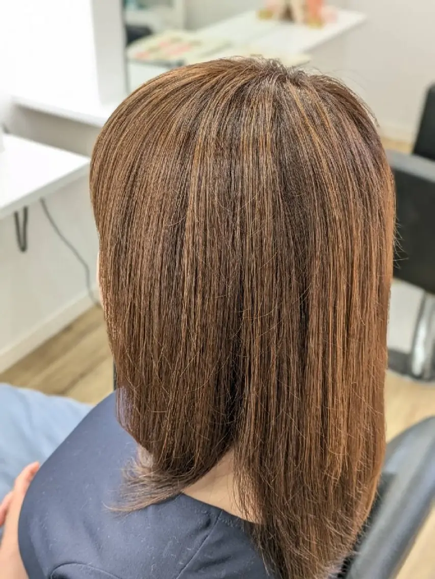 ミディアム カット ヘアカラー 【リピーター続出】 ENONN+　エノンのヘアスタイル