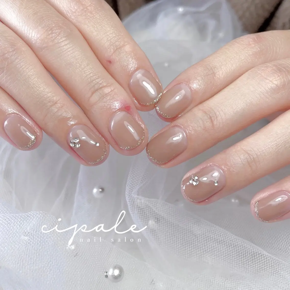 ネイル オフィスネイル シンプルネイル salonCIPAL MAIのネイルデザイン
