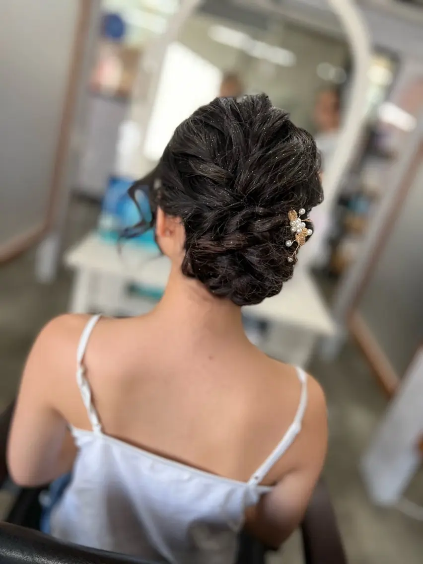 ヘアアレンジ 結婚式・ブライダル ヘアセット Style Tのヘアスタイル