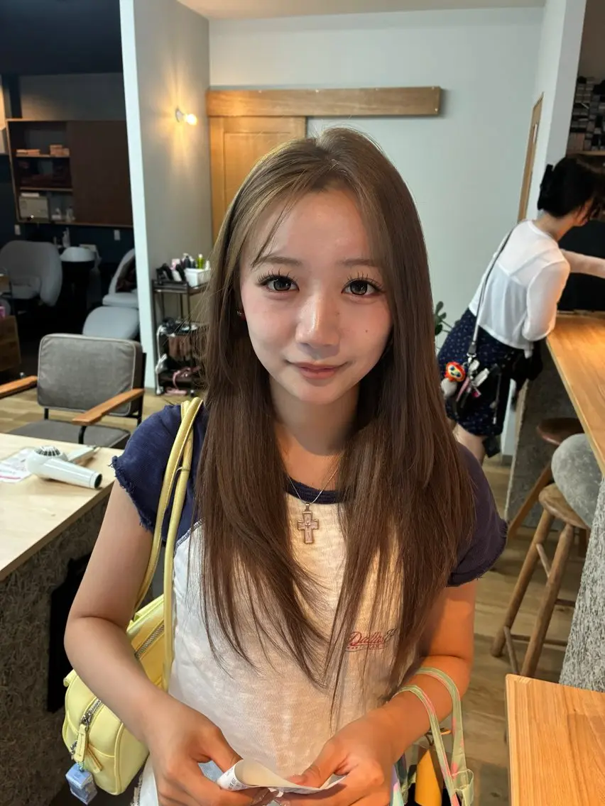 カラー ヘアカラー nanami🏷🤎 ベージュのヘアスタイル