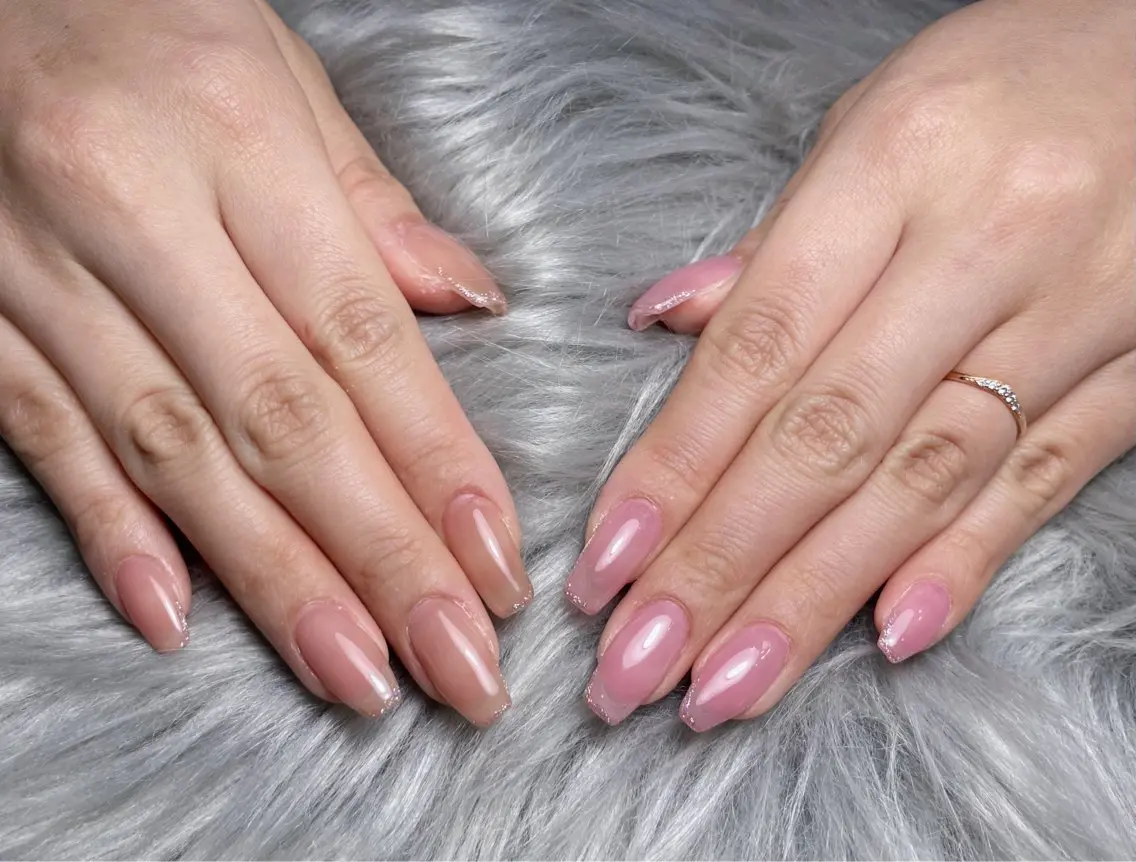 ネイル ジェルネイル オフィスネイル パラジェル シンプルネイル 春ネイル BLANC.nail yuuのネイルデザイン