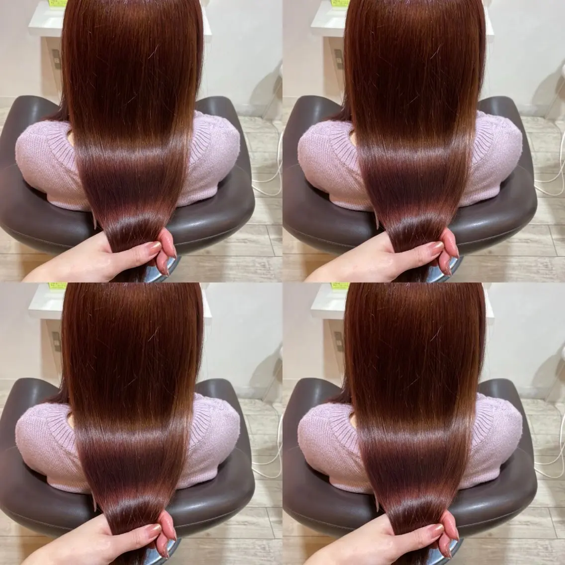 ロング カラー ブラウンカラー ピンクカラー ピンクブラウン 髪質改善 カット ヘアカラー トリートメント 店長✨髪質改善✖️ 透明感カラー／純大のヘアスタイル
