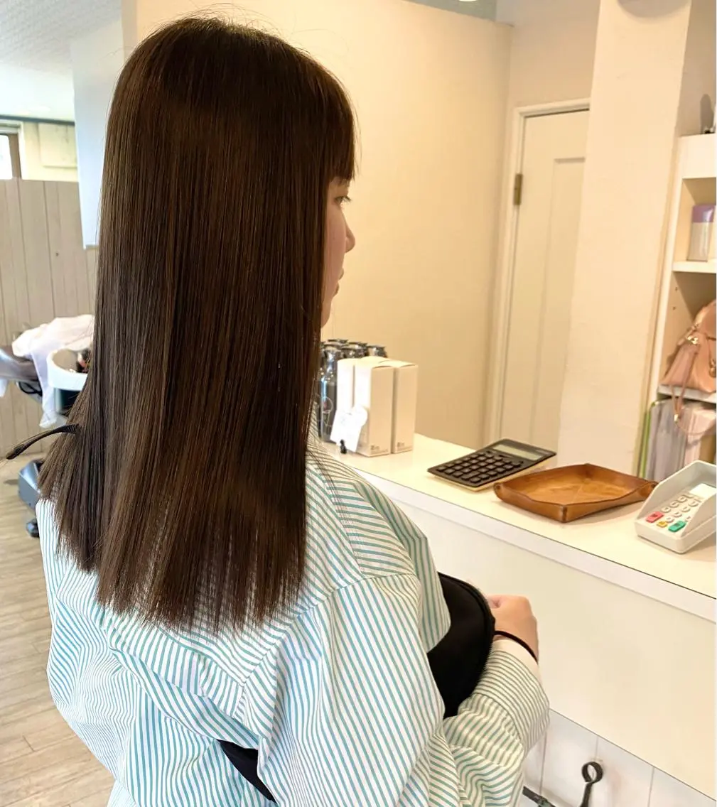 🌞new🌞《乾かすだけでまとまる》💫髪質改善トリートメント＋ケアカラーの写真