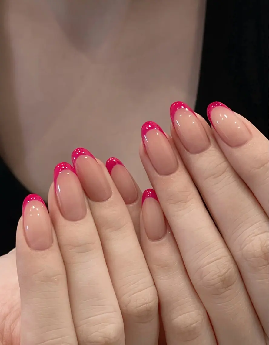 ネイル オーロラネイル 長さ出し フットネイル 韓国ネイル ラメ(グリッター) 👍thumbs up nail👍のネイルデザイン
