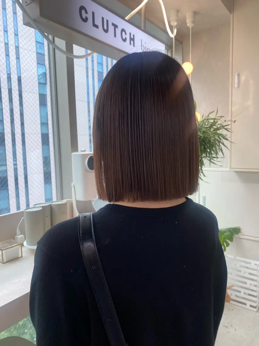 カラー ベージュカラー 透明感カラー カット ヘアカラー トリートメント 透明感カラー /ボブ momokaのヘアスタイル