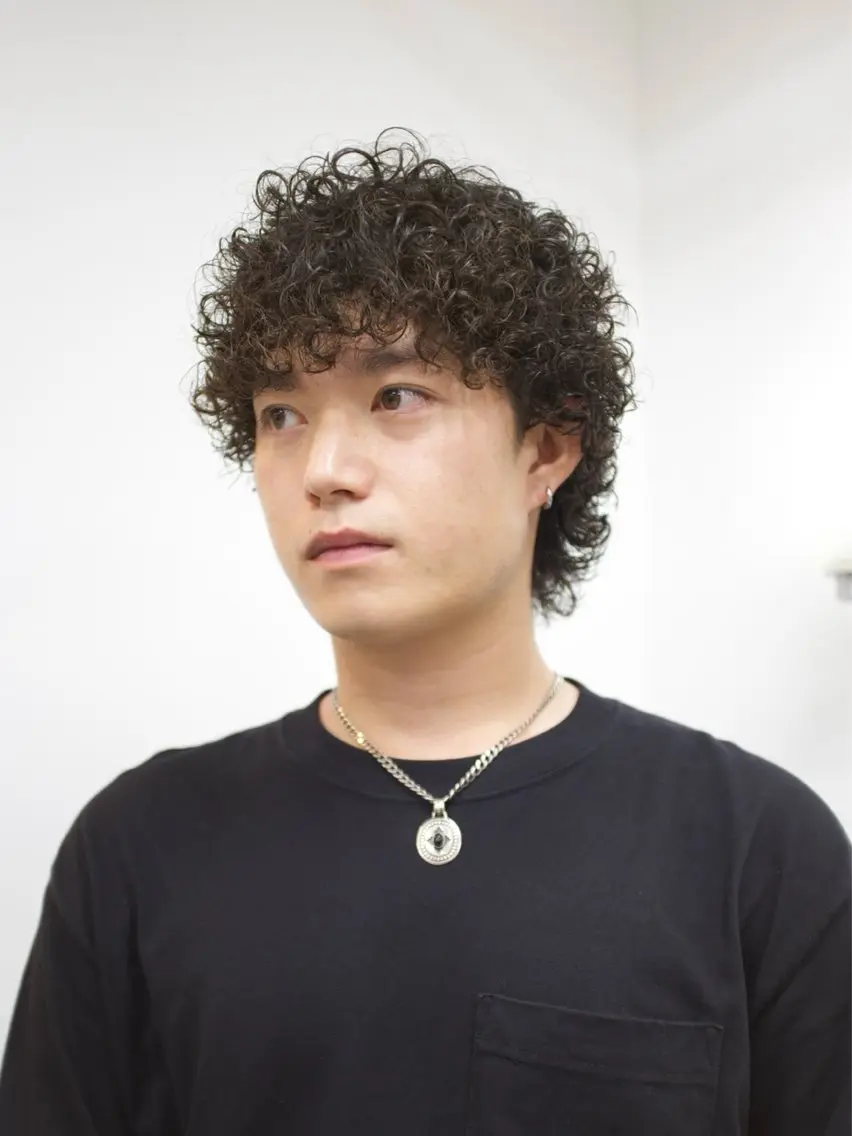 ショート パーマ ヘアアレンジ メンズ カット トリートメント 🦠デザインカラー/ 魚瀬あおい🦠のヘアスタイル