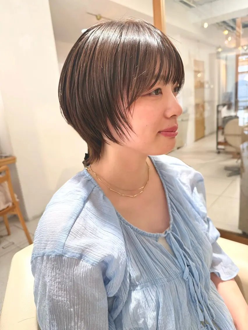 ショート カラー カット ヘアカラー トリートメント 安永 涼のヘアスタイル