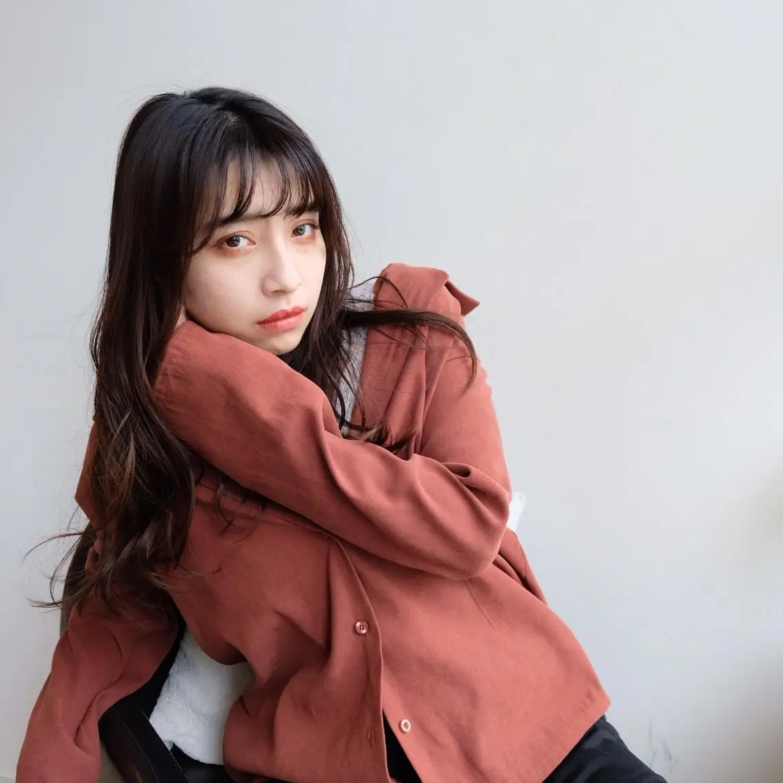 ロング カラー パーマ シースルーバング 大人可愛いHair ❤︎Ayakoのヘアスタイル