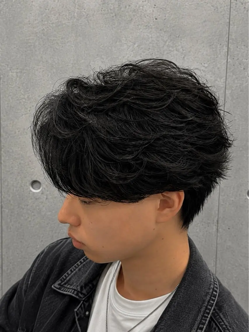 ミディアム ミディアムパーマ カット パーマ 壱昊 ⚡️パーマの玄人⚡️のヘアスタイル