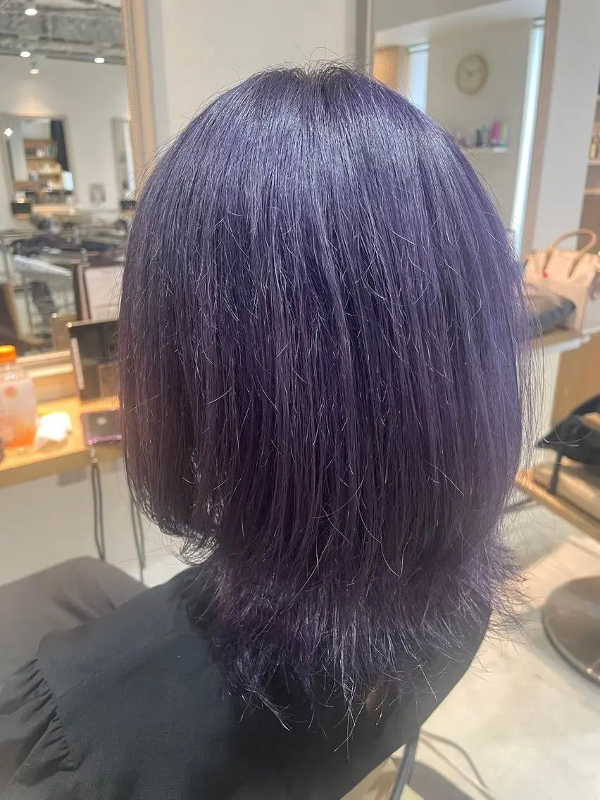ミディアム カラー ブリーチ ✂️岡田 大夢のヘアスタイル
