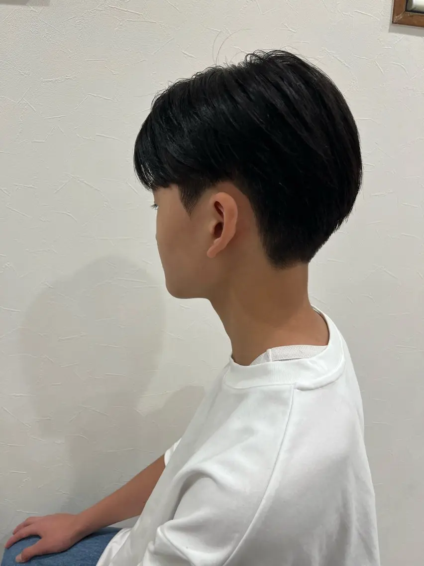 メンズ キッズ メンズ韓国風 カット anon Loemのヘアスタイル