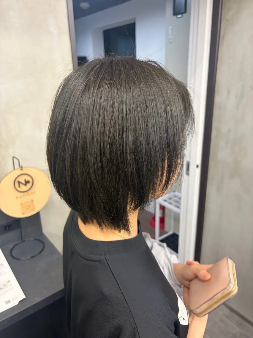 ショート カラー 透明感カラー オリーブカラー 名駅/艶カラー/ haruka♡のヘアスタイル