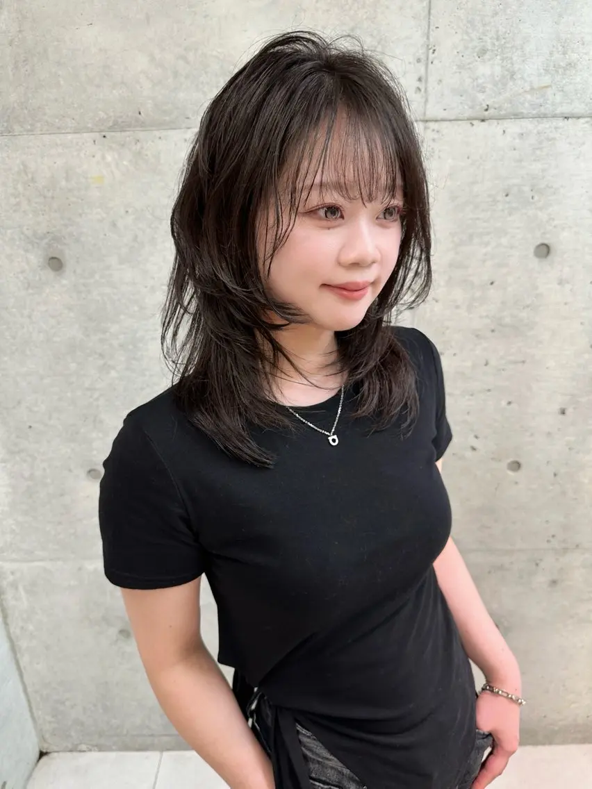 ミディアム カラー カット ヘアカラー トリートメント 《髪質改善✖️オリー ブ🧸》小嶋拓也のヘアスタイル