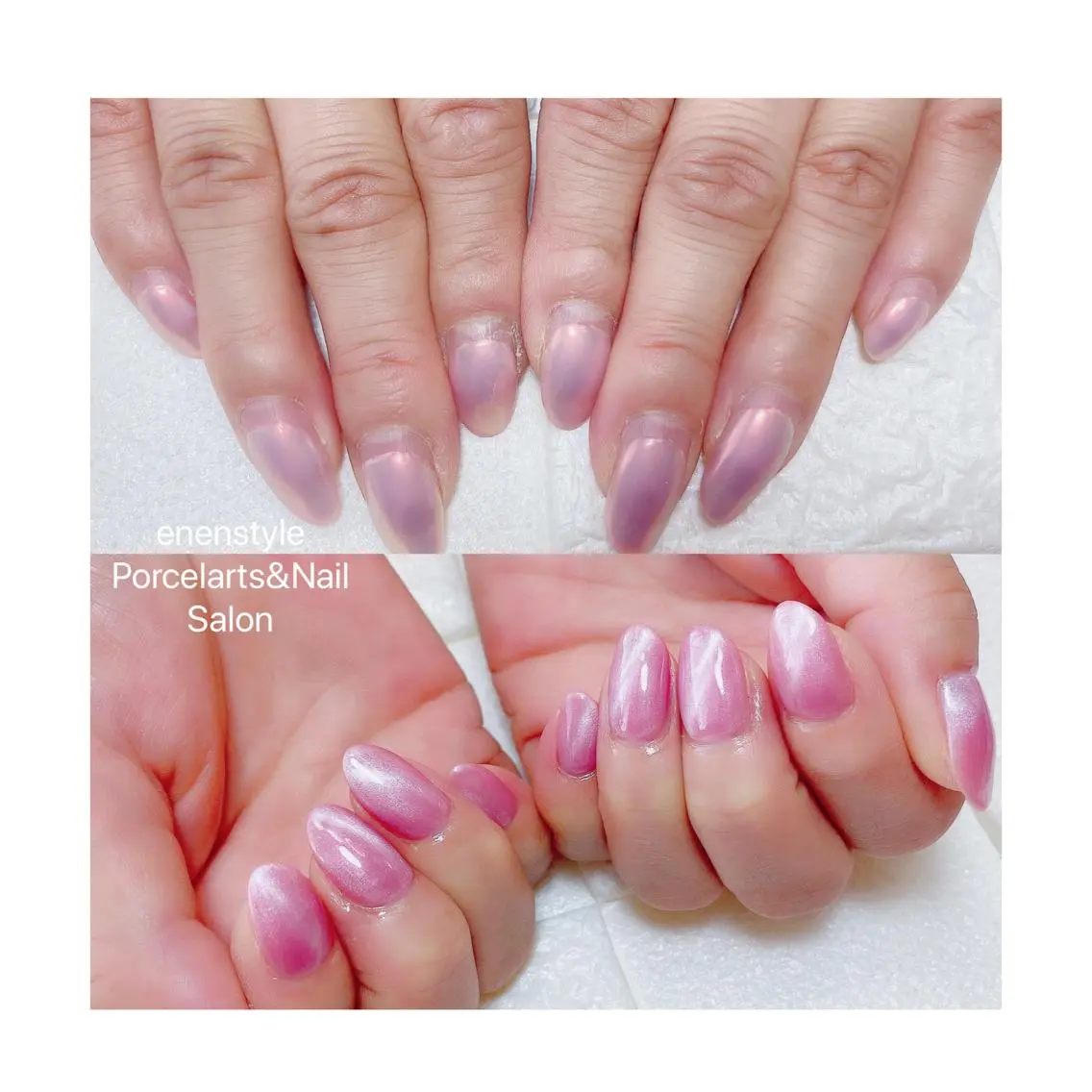 ミディアム ネイル ハンドネイル 🐾enen style 🐾のネイルデザイン
