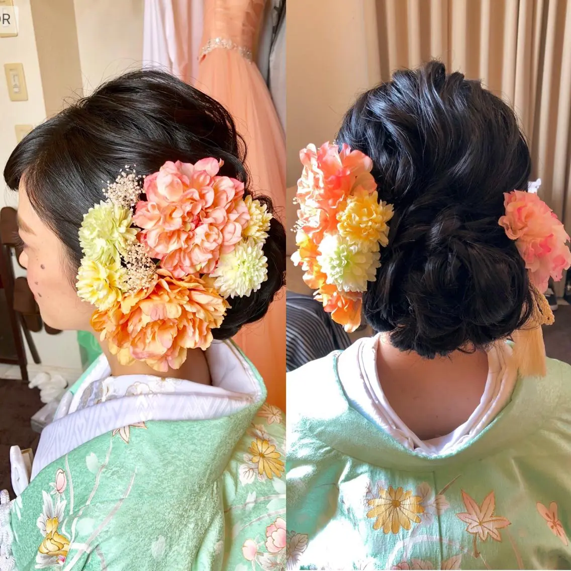 セミロング ヘアアレンジ ヘアセット 池田 景子のヘアスタイル