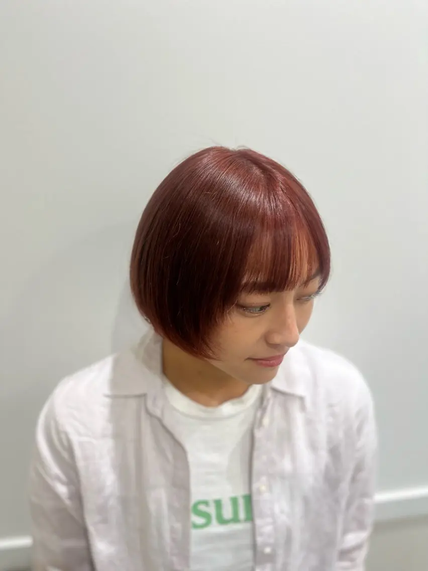 ショート カラー ブリーチ ブリーチなしカラー 髪質改善 トリートメント 【ただの天才 🎨】のヘアスタイル