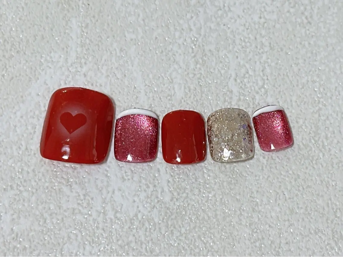 ネイル フットネイル ジェルネイル パラジェル 夏ネイル フットネイル kiki nail &brow二子玉川のネイルデザイン