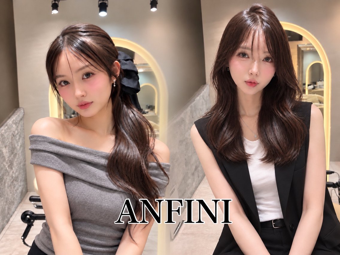セミロング カット ヘアカラー トリートメント 仙台Ｉ韓国レイヤー Ｉ髪質改善Ｉ伊藤拓海のヘアスタイル