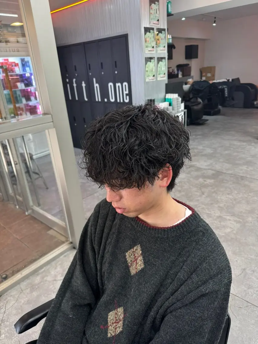 ショート カラー パーマ メンズ カット パーマ 🔥漢髪特化メンズ マネージャーYUKIのヘアスタイル