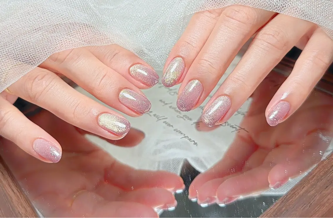 ネイル グラデーション マグネットネイル ハンドネイル YUMI ニュアンスnailsのネイルデザイン