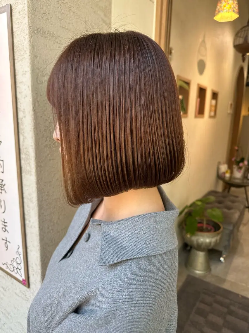 【白髪・うねり世代に◎】艶カラー＋カット¥8800の写真