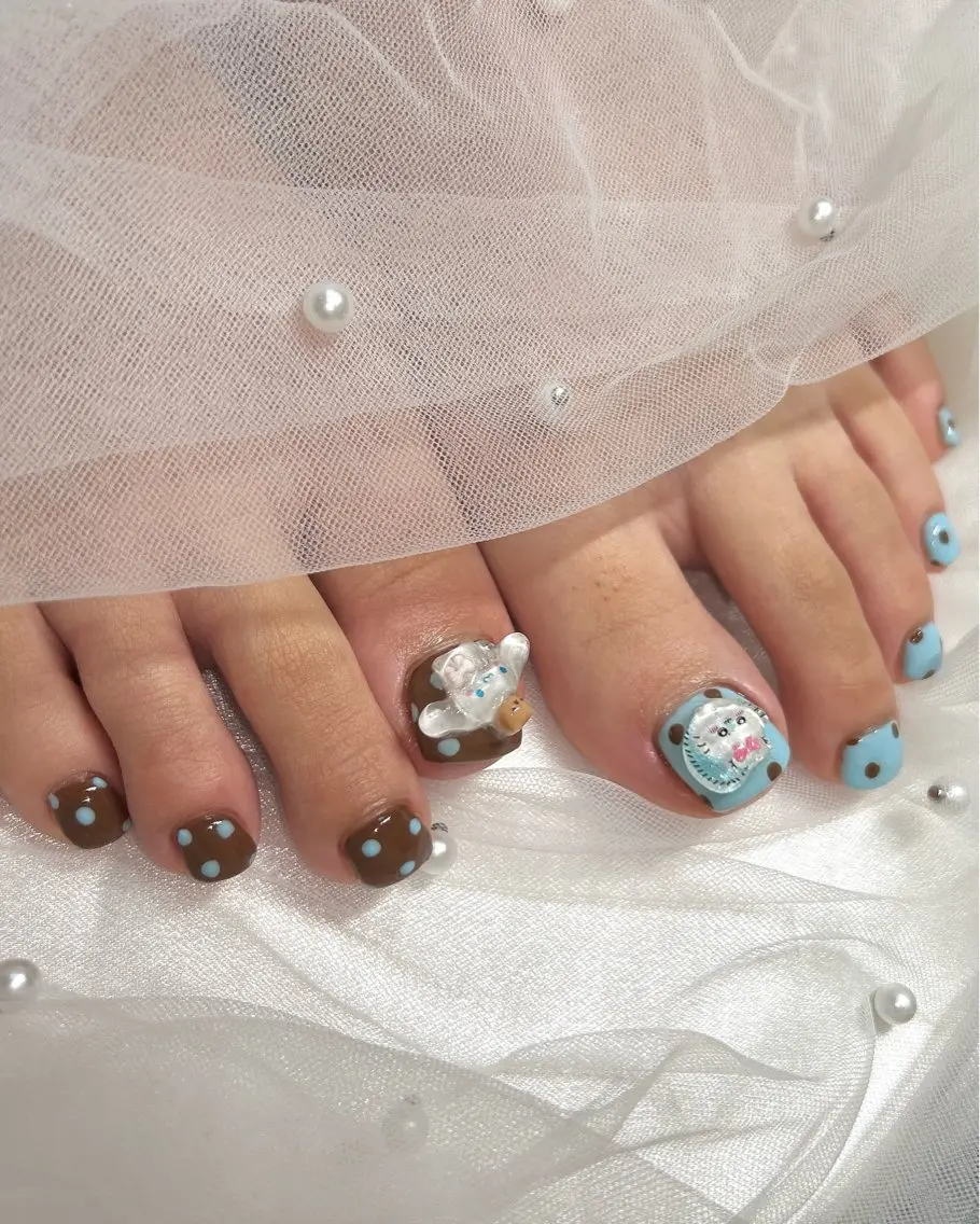 ネイル フットネイル ten nail salon　かえでのネイルデザイン